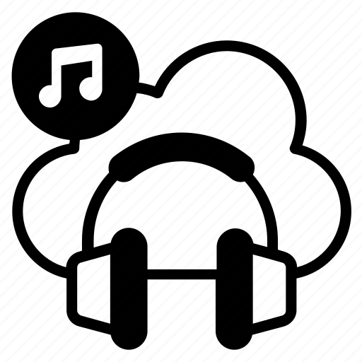 Cloud, music, cloud music, cloud media, listening music, multimedia, cloud entertainment icon - Download on Iconfinder
