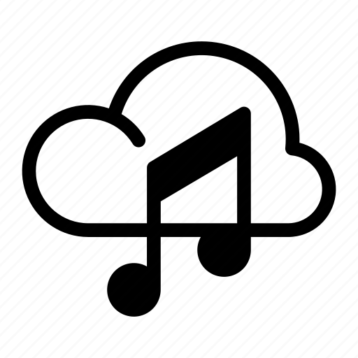 Cloud computing, music, audio, media, save, sound icon - Download on Iconfinder
