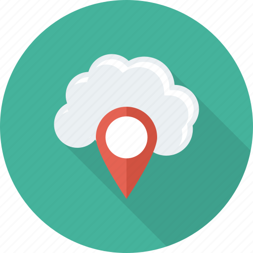 Cloud, gps, location, map, navigation, pin icon - Download on Iconfinder