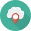 cloud, gps, location, map, navigation, pin 