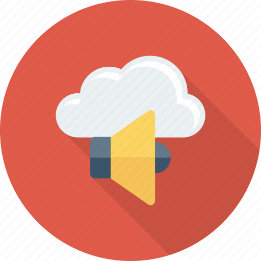 Cloud, sound, speaker, voice, volume icon - Download on Iconfinder