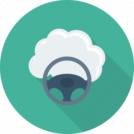 Cloud, diving, driving, steering, wheel icon - Download on Iconfinder