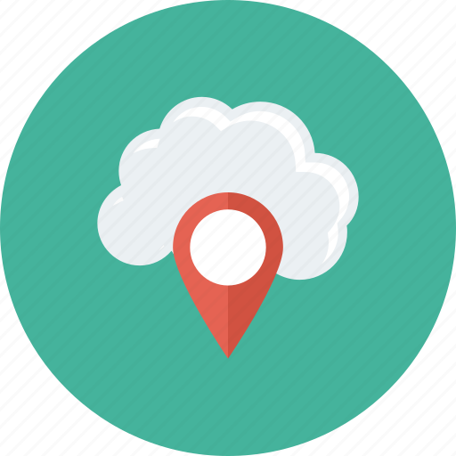 Cloud, gps, location, map, navigation, pin icon - Download on Iconfinder