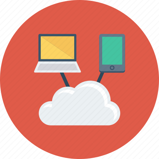 Cloud, data, laptop, mobile, online, sharing, storage icon - Download on Iconfinder