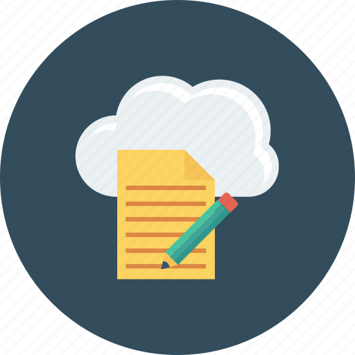 Cloud, document, edit, file, pencil, storage icon - Download on Iconfinder