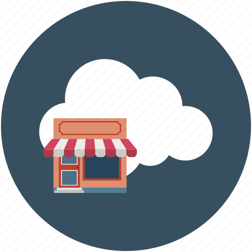 Cloud, ecommerce, hut, online shop, online shopping, shop icon - Download on Iconfinder