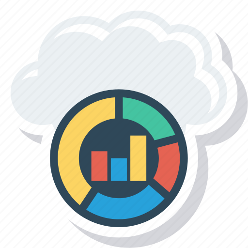 Backup, cloud, graph, information, reporting, round icon - Download on Iconfinder
