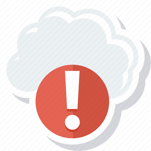 Cloud, error, storage, warning icon - Download on Iconfinder