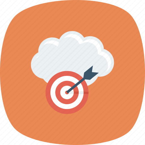 Aim, cloud, goal, internet, solution, target, web icon - Download on Iconfinder