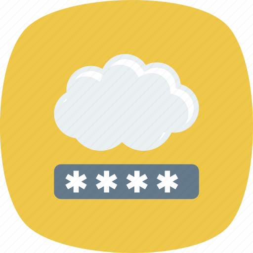 Cloud, network, password, privacy icon - Download on Iconfinder
