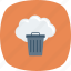 bin, cloud, delete, dustbin, recycle, trash, trashcan 