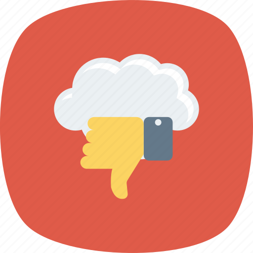 Cloud, dislike, down, thumb, thumbs, vote icon - Download on Iconfinder