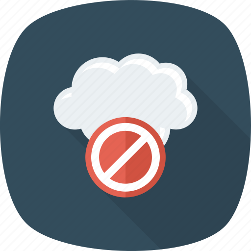 Block, cloud, error, warning icon - Download on Iconfinder