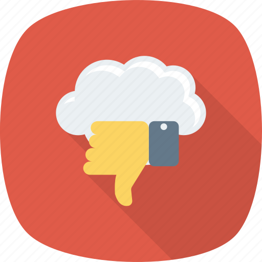 Cloud, dislike, down, thumb, thumbs, vote icon - Download on Iconfinder
