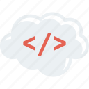 cloud, code, html, markup