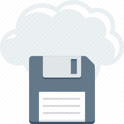 Cloud, computing, data, file, floppy, online icon - Download on Iconfinder