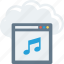 cloud, internet, music, note, player, weather, web 