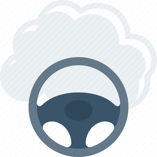 Cloud, diving, driving, steering, wheel icon - Download on Iconfinder