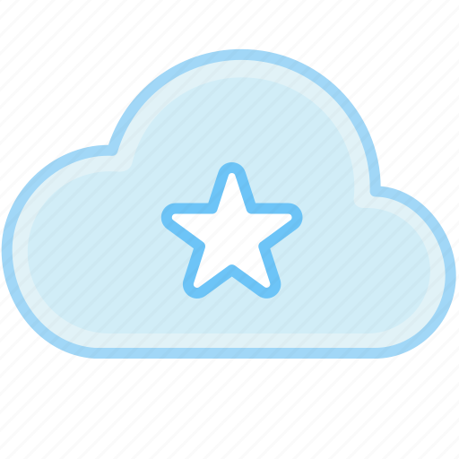 Cloud, favorite, mark, bookmark, favorites, like, star icon - Download on Iconfinder