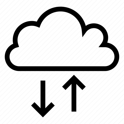 Arrow, cloud, computing, download, upload, weather icon - Download on Iconfinder