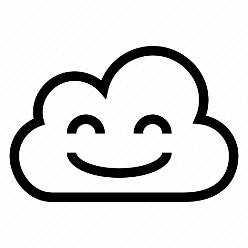 Cloud, computing, emotion, face, happy, smile, weather icon - Download on Iconfinder