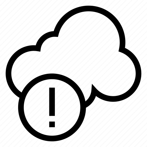 Alert, cloud, computing, danger, error, warning, weather icon - Download on Iconfinder