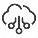 cloud, service, data, host, connection, network, hosting