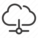 cloud, service, data, host, connection, network, hosting