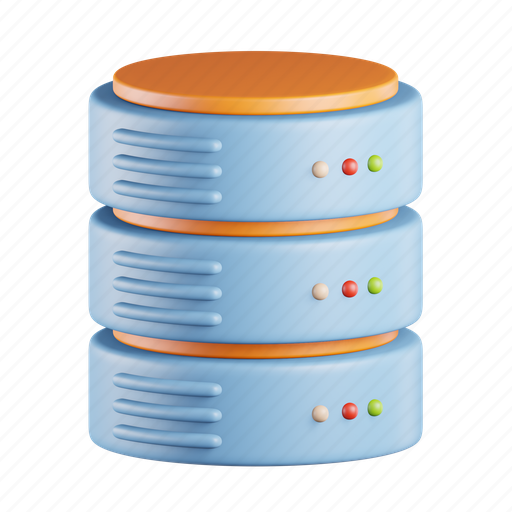 Database, server, computer, technology, hosting, device, internet 3D illustration - Download on Iconfinder