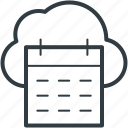 cloud calendar, cloud computing, cloud storage, online calendar, schedule