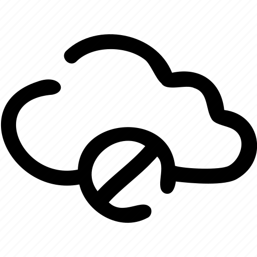 Cloud, computing, data, internet, storage, unavailable icon - Download on Iconfinder