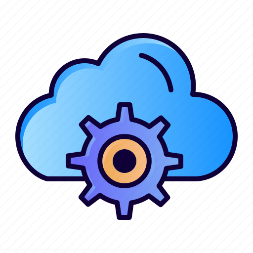 Cloud, computing, gear, setting icon - Download on Iconfinder