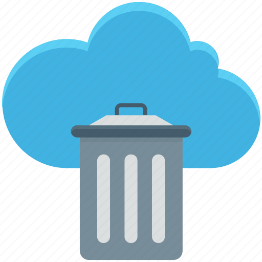 Cloud trash, delete, dustbin, recycle bin, trashcan icon - Download on Iconfinder