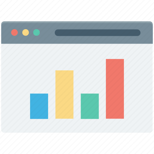Bar chart, bar graph, business chart, monitor, online graph icon - Download on Iconfinder