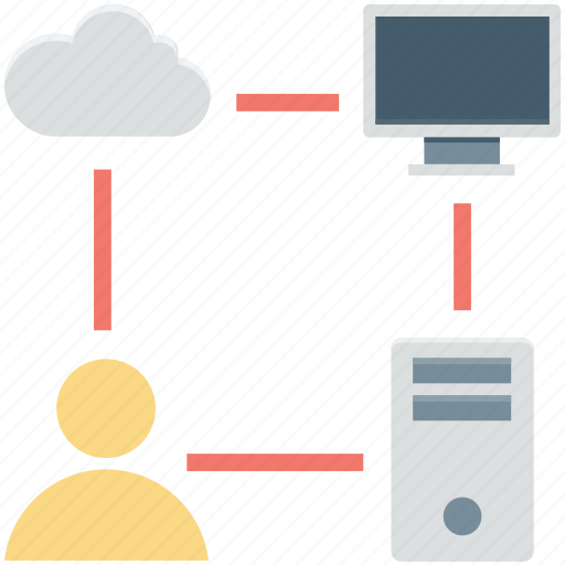 Cloud hosting, cloud network, networking, share network, shared hosting icon - Download on Iconfinder
