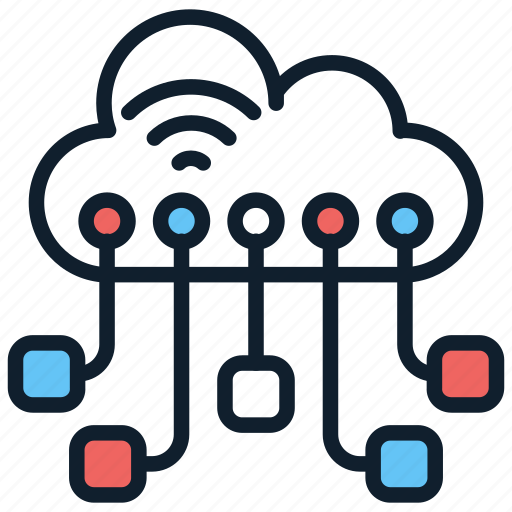 Cloud, connections, network, system, links, resources icon - Download on Iconfinder