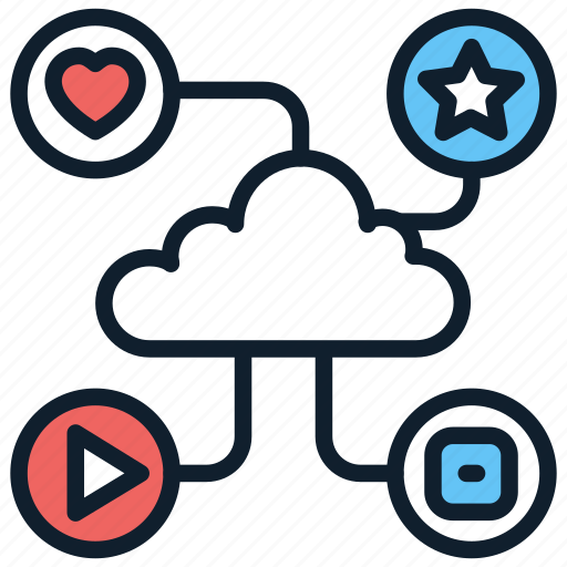 Cloud, computing, services, music, data, feedback icon - Download on Iconfinder