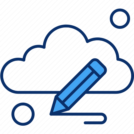 Cloud, pen, pencil, weather icon - Download on Iconfinder