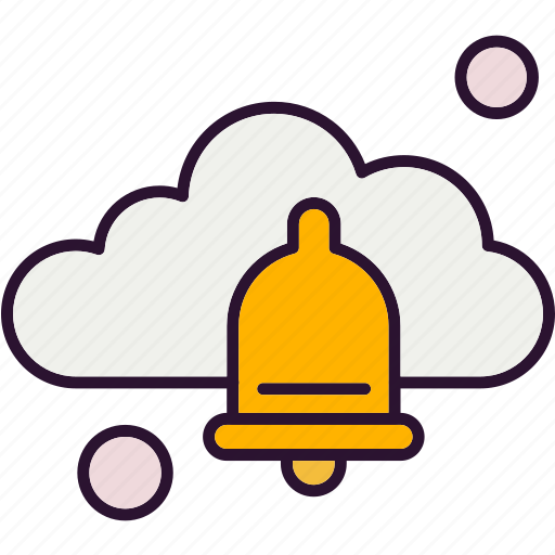 Alert, bell, cloud icon - Download on Iconfinder