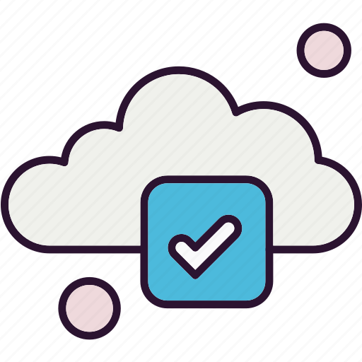 Cloud, tick, weather icon - Download on Iconfinder