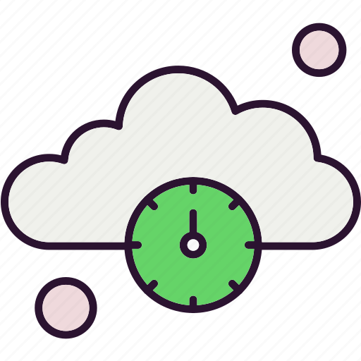 Clock, cloud, time icon - Download on Iconfinder