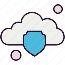 cloud, security, shield