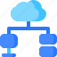 cloud, computer, database, network, system 