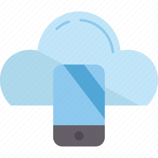 Cloud, mobile, application, data, synchronization icon - Download on Iconfinder
