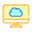 cloud, computer, data, files, service, storage 