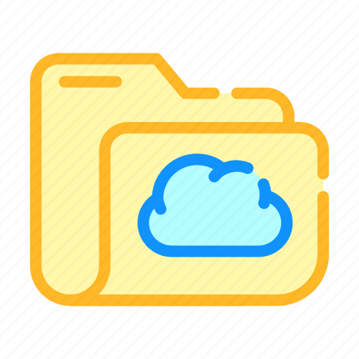 Cloud, computer, data, folder, service, storage icon - Download on Iconfinder