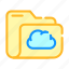 cloud, computer, data, folder, service, storage 