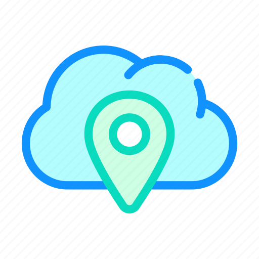Cloud, data, gps, location, service, storage icon - Download on Iconfinder