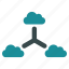 cloud, network, connect, links, online, structure, virtual 