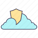cloud, internet, security, service, shield, storage
